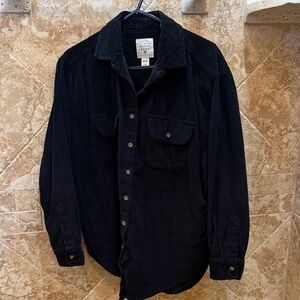 Billabong Black Corduroy Shirt Jacket